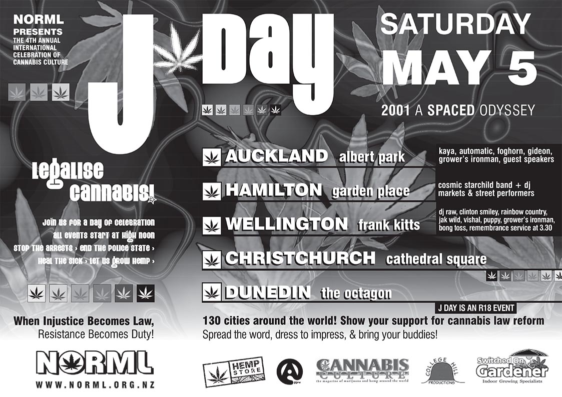 J Day is the first Saturday in May – NORML NZ