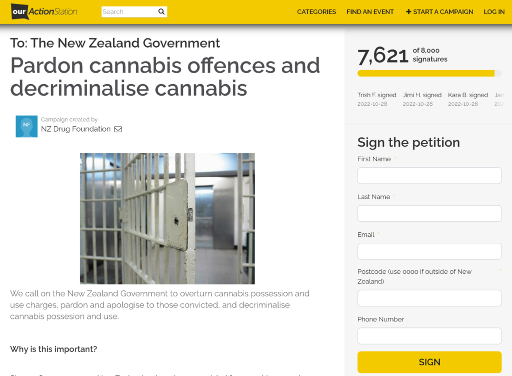 SIGN THE PETITION: Pardon cannabis offences and decriminalise cannabis